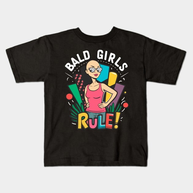 Bald girl Kids T-Shirt by VivaVagina